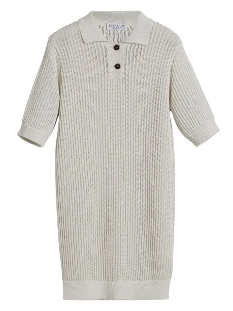 Brunello Cucinelli Kids vestido tejido Sparkling