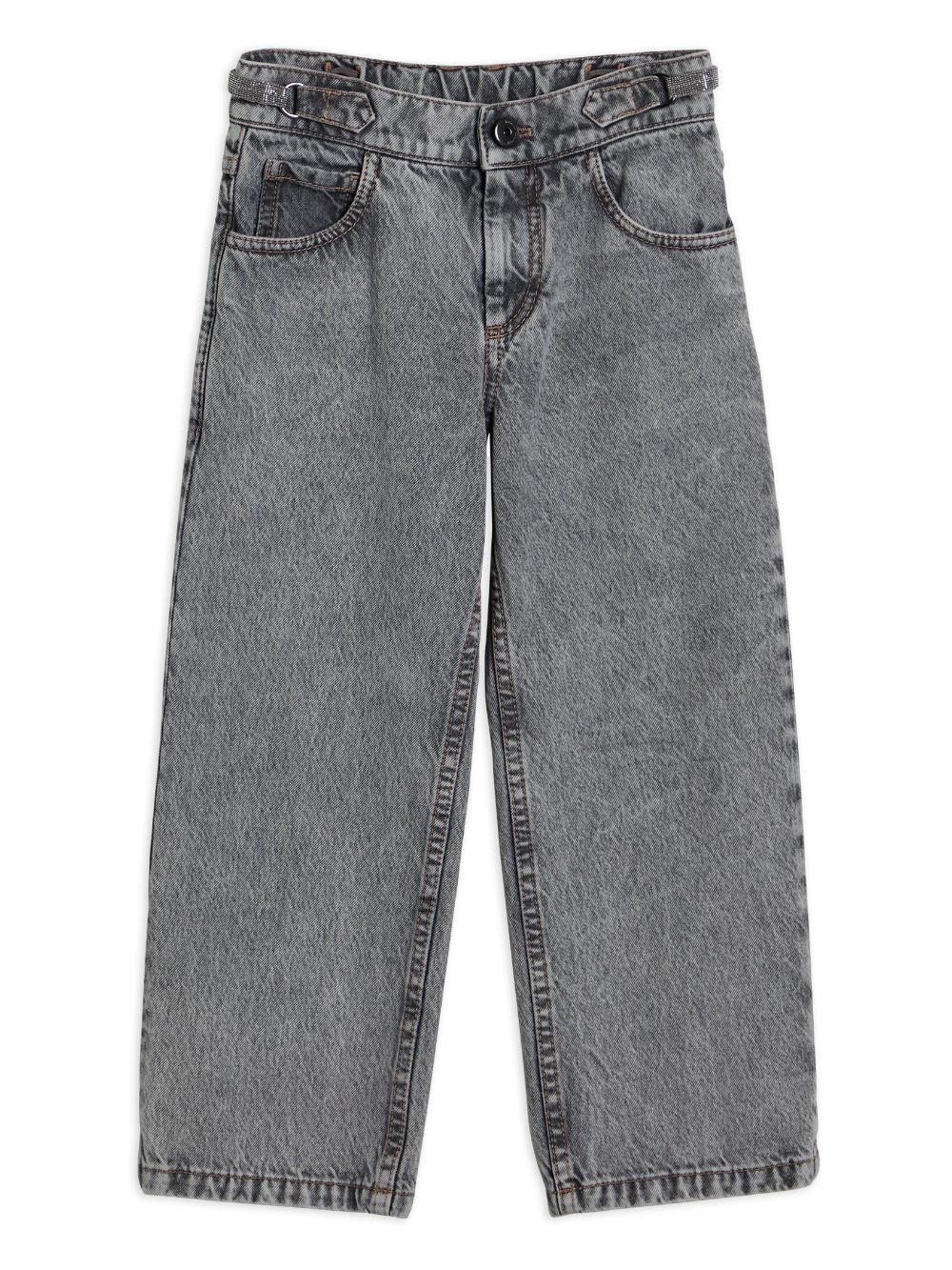 Brunello Cucinelli Kids straight-leg jeans - Grey