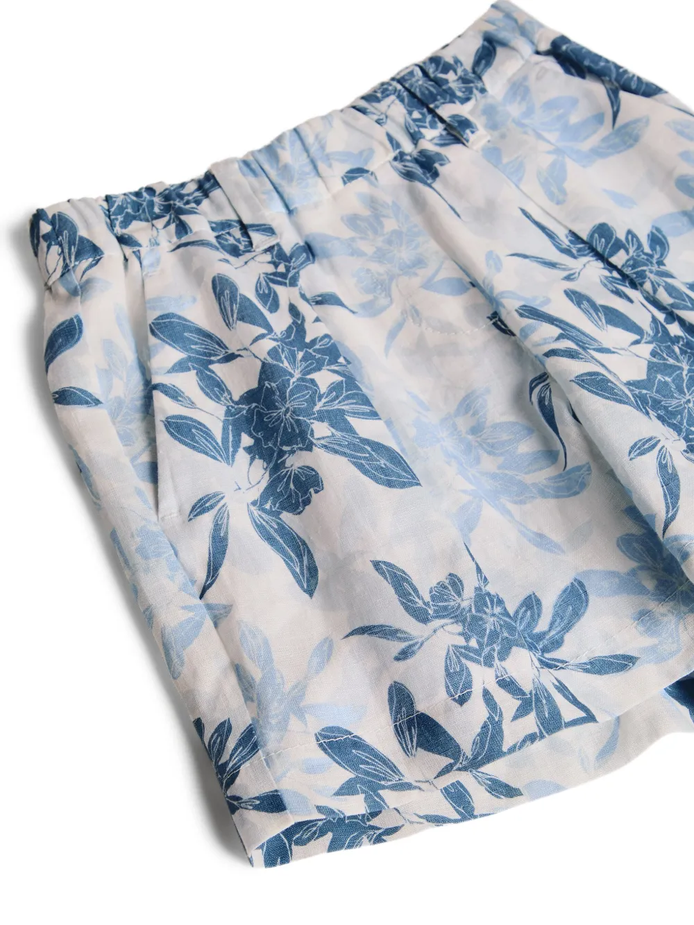 Brunello Cucinelli Kids Shorts met bloemenprint Beige