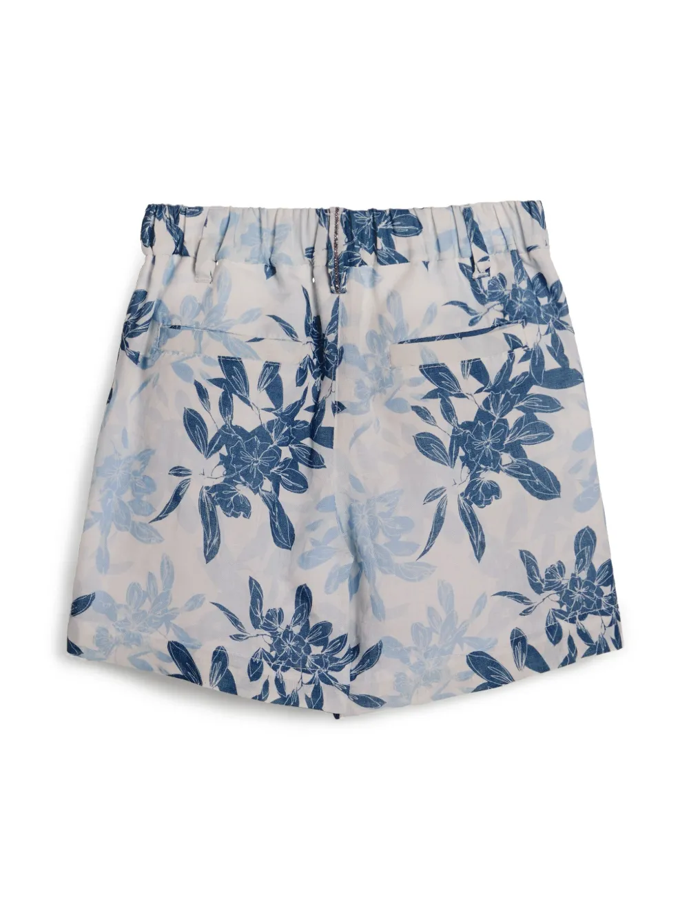 Brunello Cucinelli Kids Shorts met bloemenprint Beige