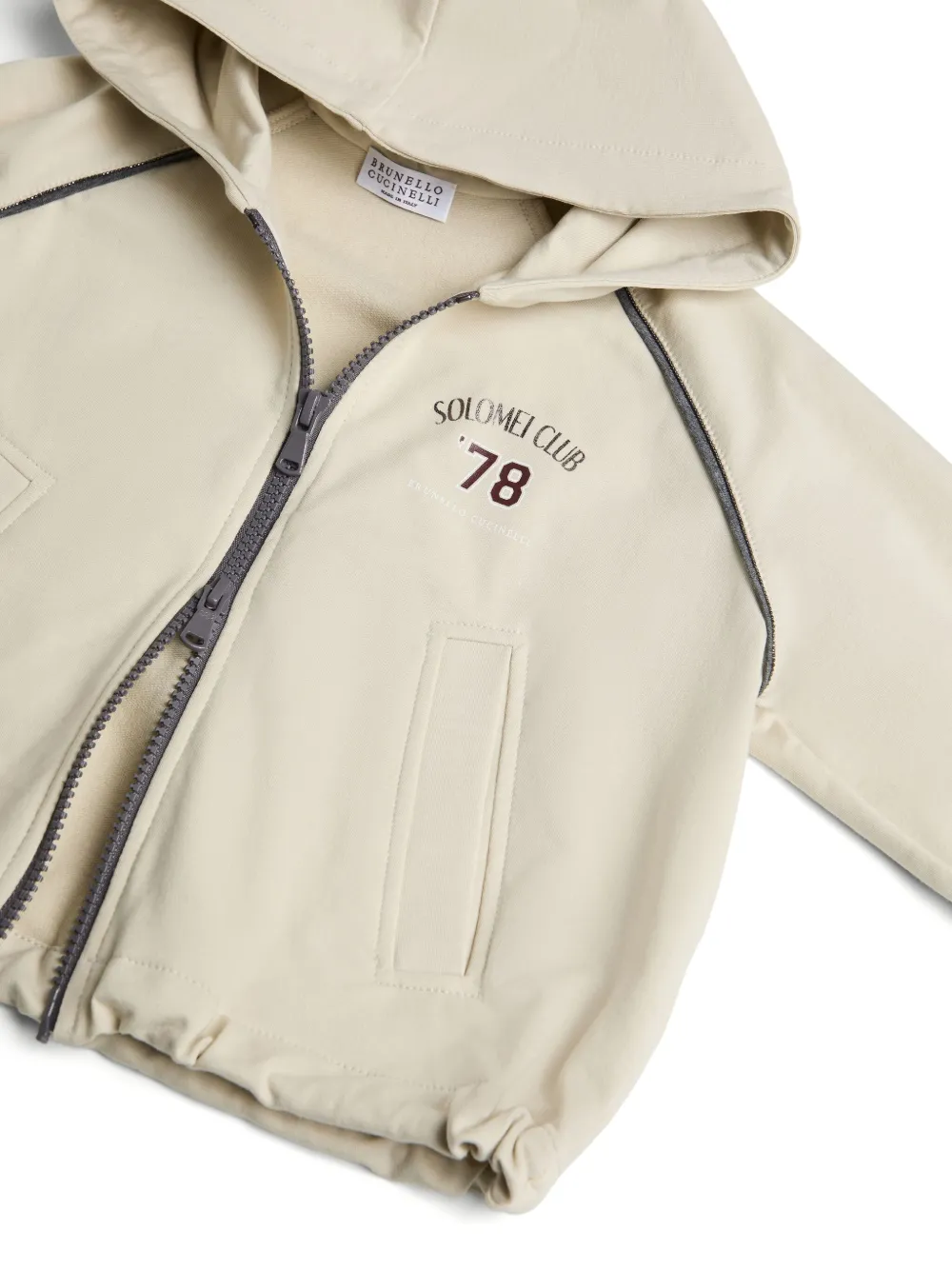 BRUNELLO CUCINELLI MONILI-DETAIL HOODIE