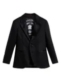 Brunello Cucinelli Kids linen blazer - Black