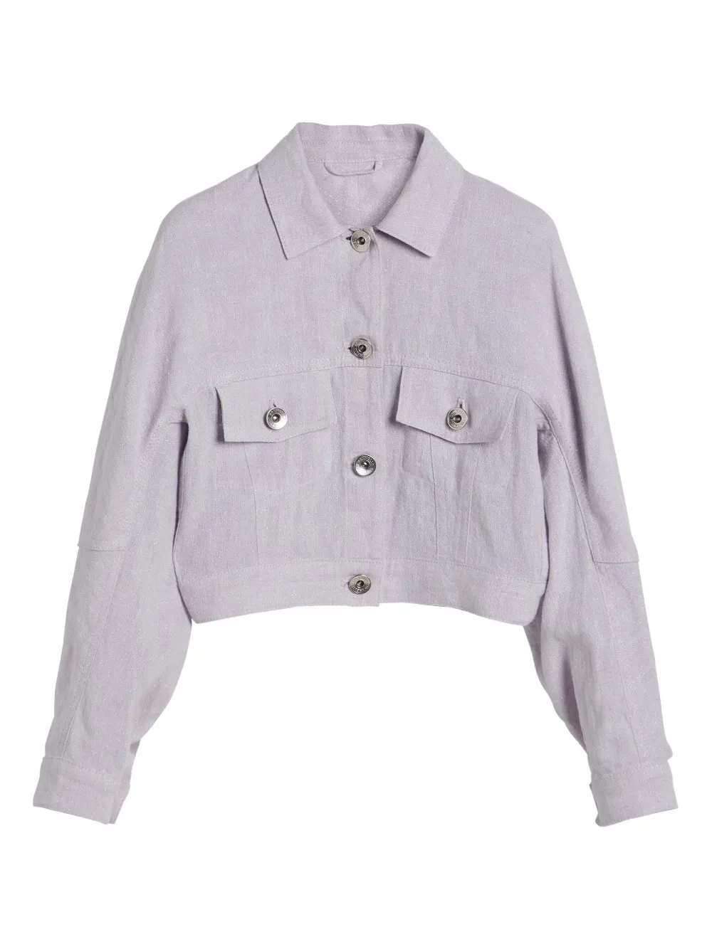 Brunello Cucinelli Kids Canvas jack met glitter Paars