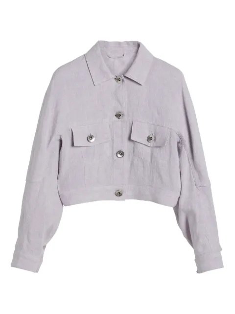 Brunello Cucinelli Kids glitter-detail canvas jacket
