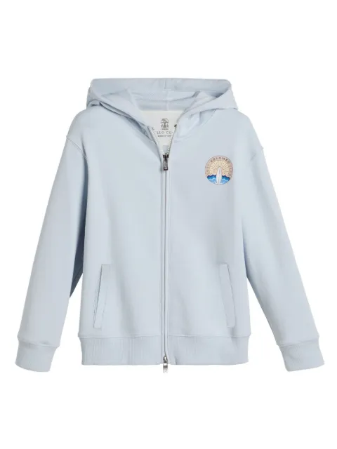 Brunello Cucinelli Kids printed hoodie