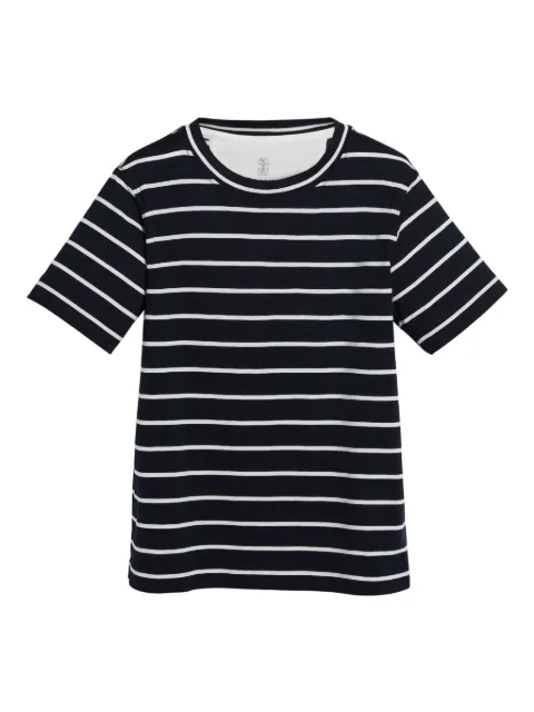 Brunello Cucinelli Kids تيشيرت مخطط