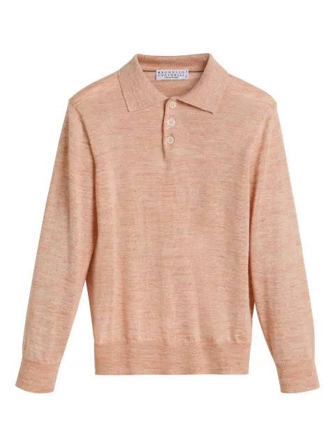 Brunello Cucinelli Kids knitted polo shirt
