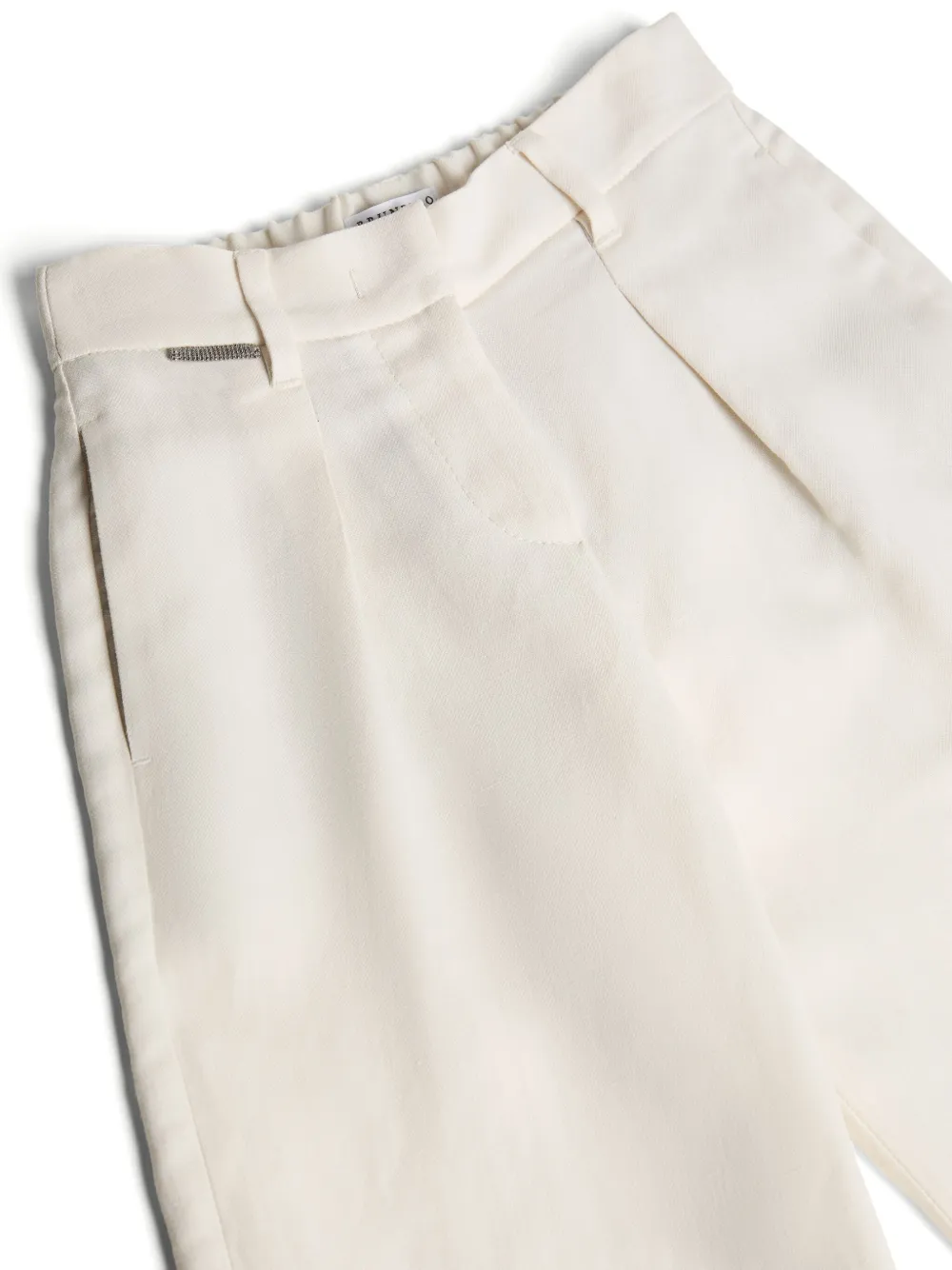 Brunello Cucinelli Kids Broek met A-lijn Beige