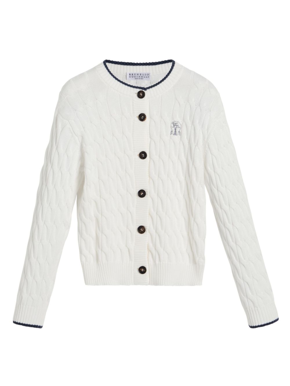 Brunello Cucinelli Kids cotton cardigan - White