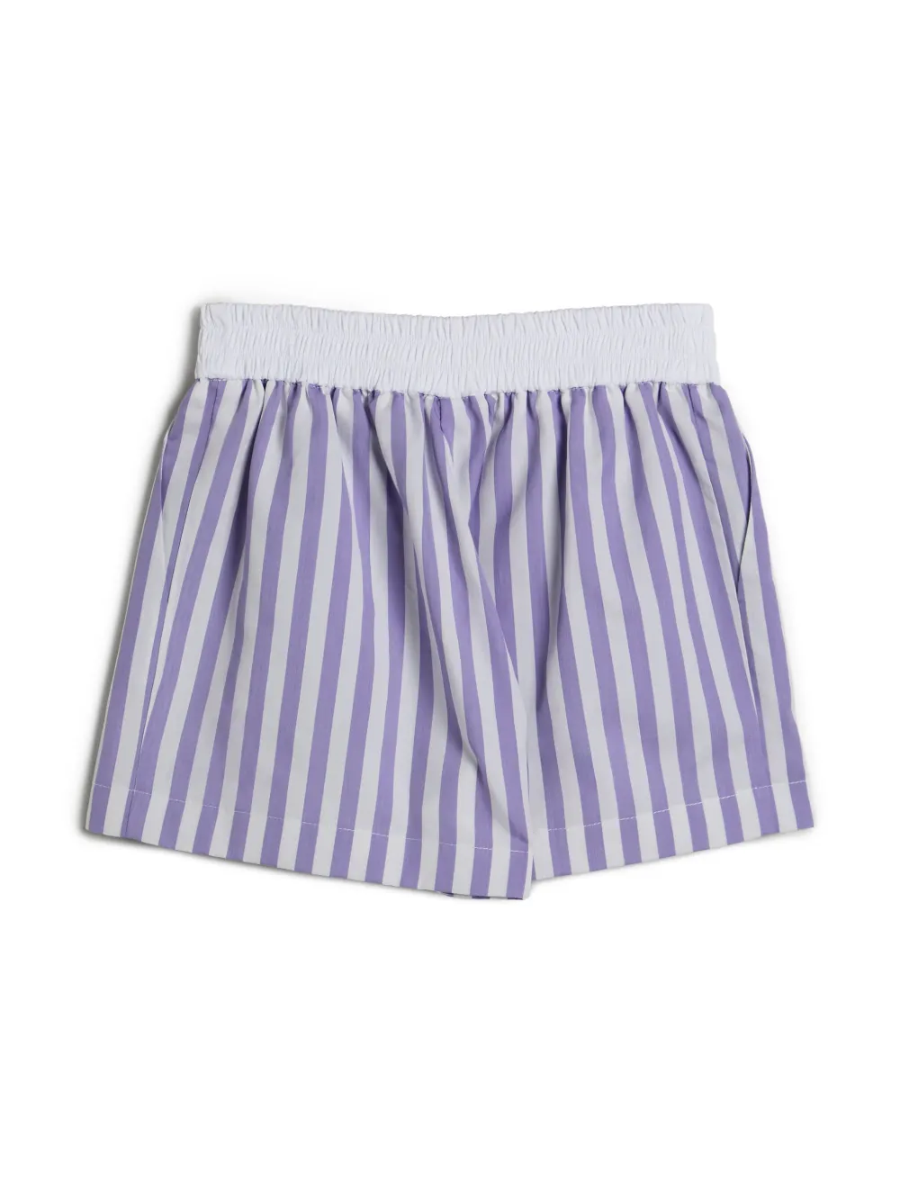 Brunello Cucinelli Kids Popeline trainingsshorts - Paars