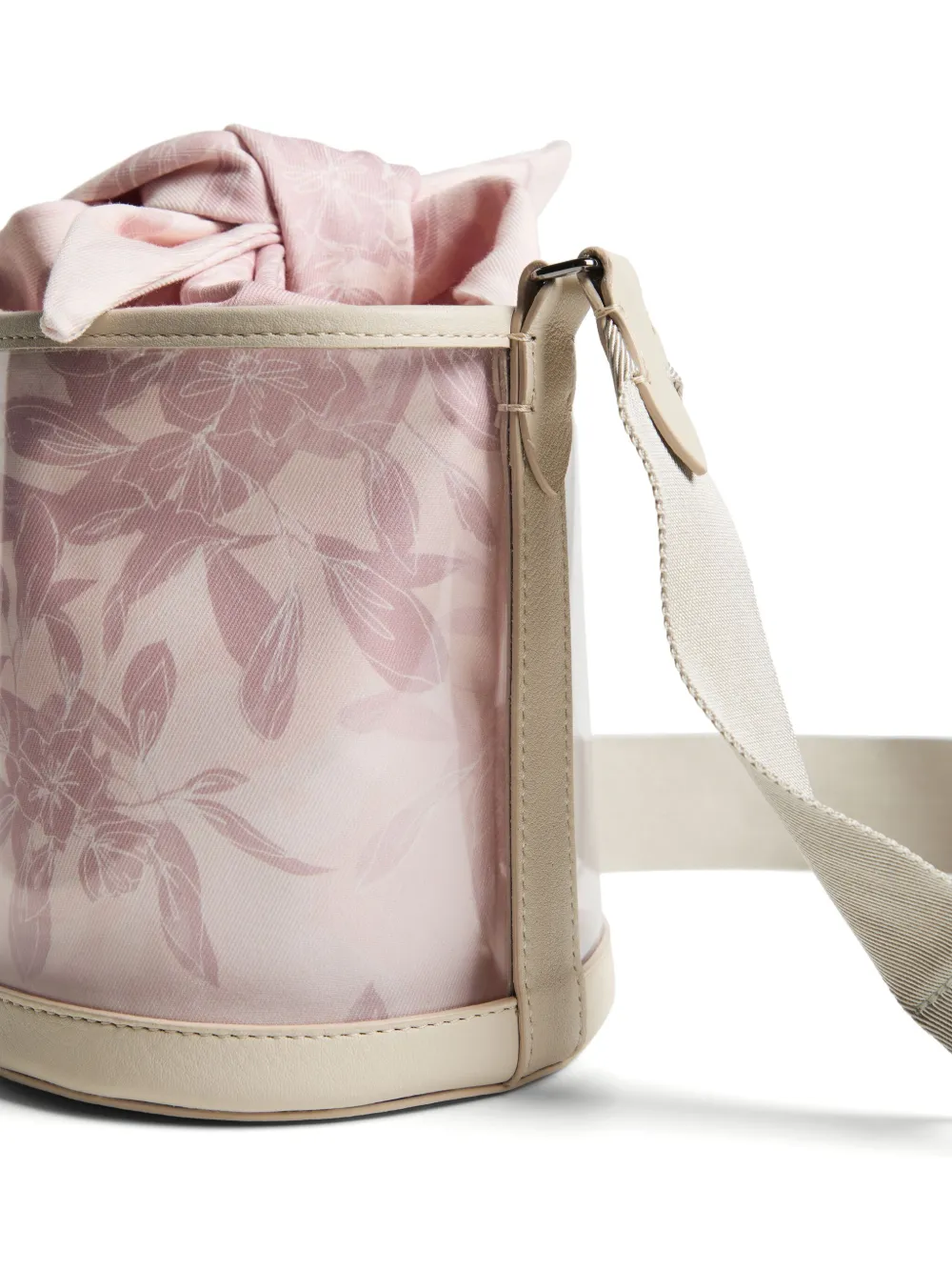 Brunello Cucinelli Kids Bucket-tas met bloemenprint Roze