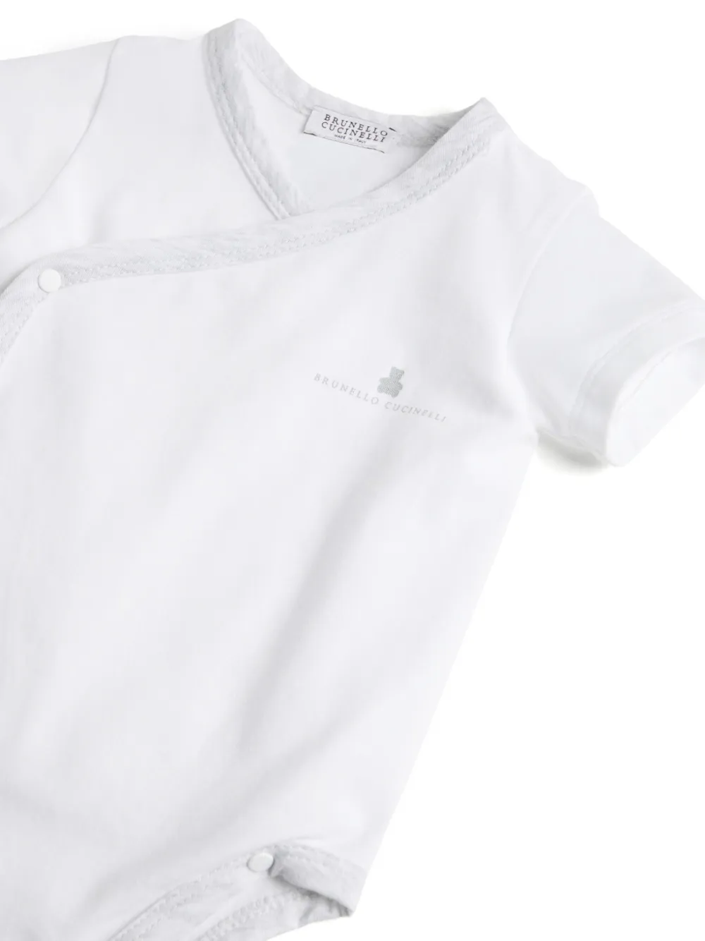 Brunello Cucinelli Kids Bernie romper Grijs