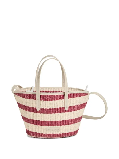 Brunello Cucinelli Kids striped beach bag 