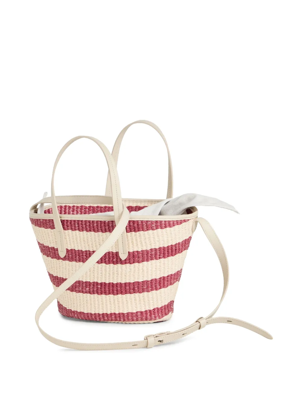 Brunello Cucinelli Kids Gestreepte strandtas - Rood