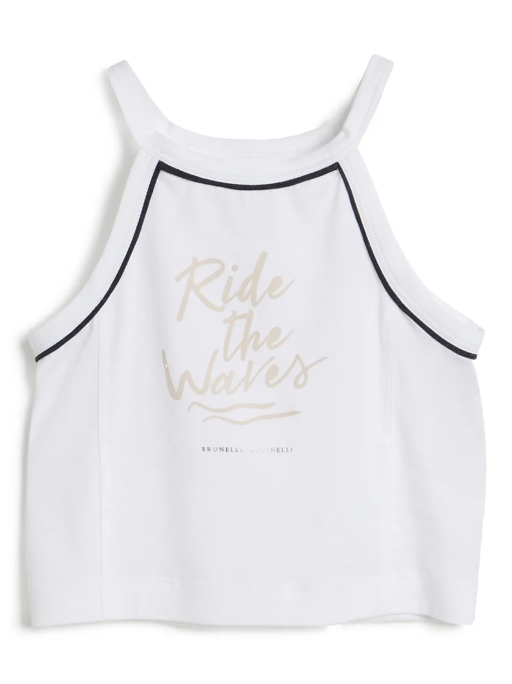 Brunello Cucinelli Kids jersey top | White | Image 1