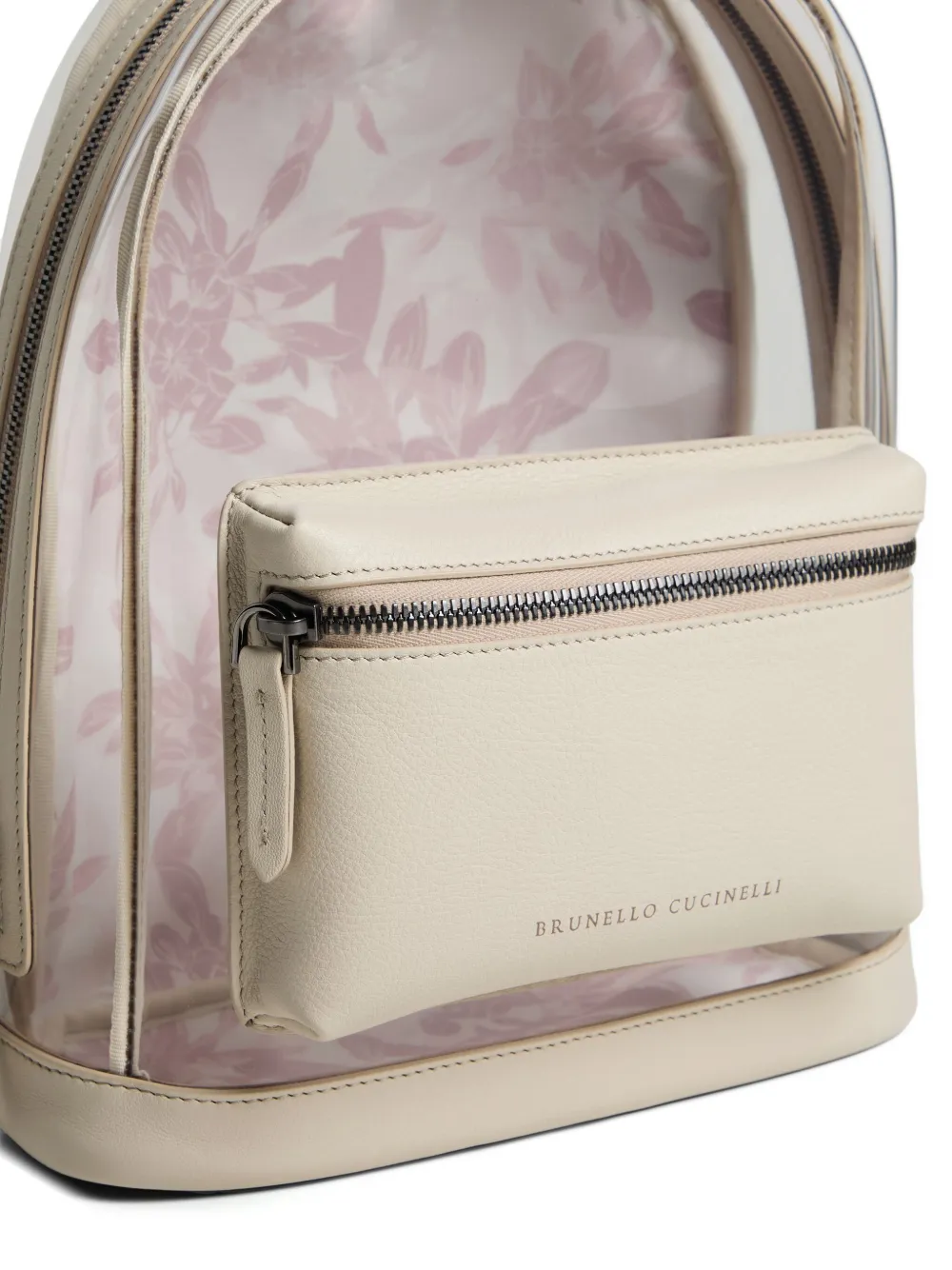 Brunello Cucinelli Kids Rugzak met bloemenprint Roze