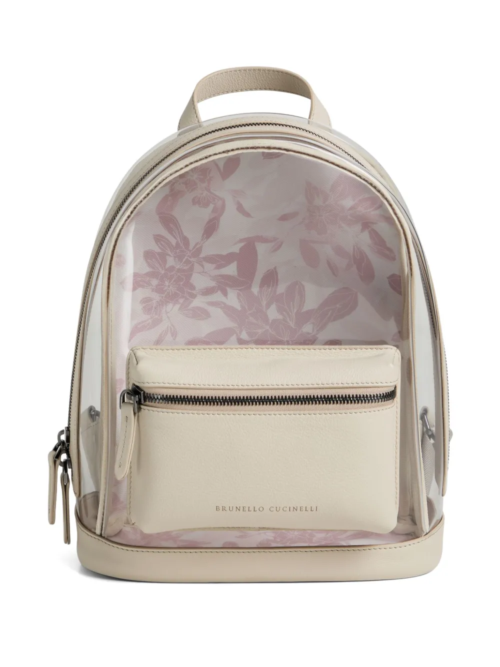 Brunello Cucinelli Kids floral-print backpack | Pink | Image 1