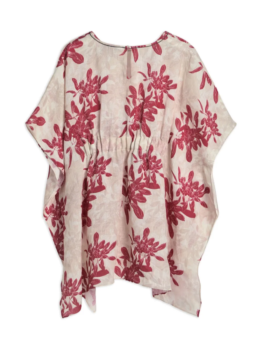 BRUNELLO CUCINELLI FLORAL PATTERN PONCHO