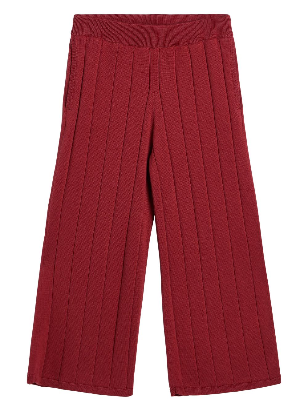 Brunello Cucinelli Kids ribbed track pants - Red