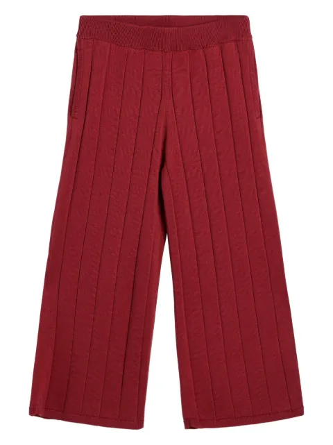 Brunello Cucinelli Kids بنطال رياضي بحياكة مضلعة