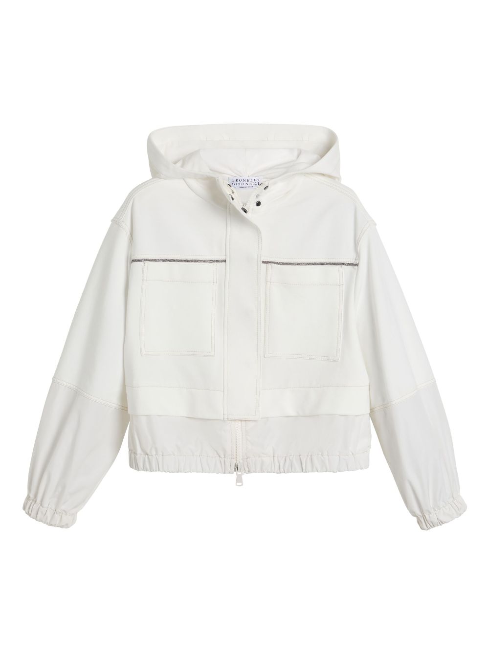 Brunello Cucinelli Kids hooded jacket - White