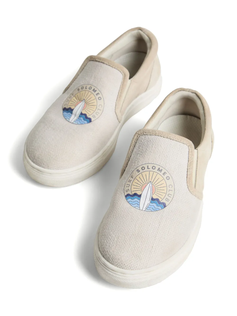 Brunello Cucinelli Kids Slip-on sneakers Grijs