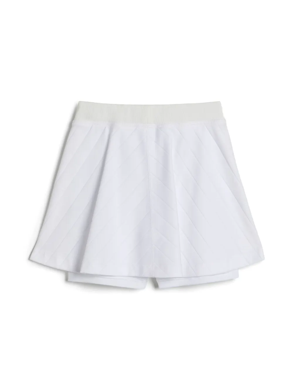 Brunello Cucinelli Kids cotton interlock skirt - Wit