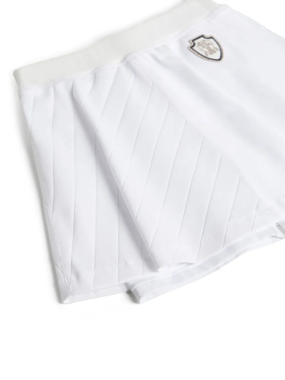 Shop Brunello Cucinelli Cotton Interlock Skirt In White