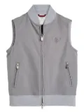 Brunello Cucinelli Kids zip-up waistcoat - Grey