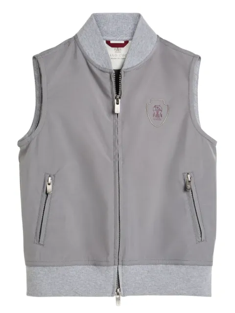 Brunello Cucinelli Kids zip-up waistcoat