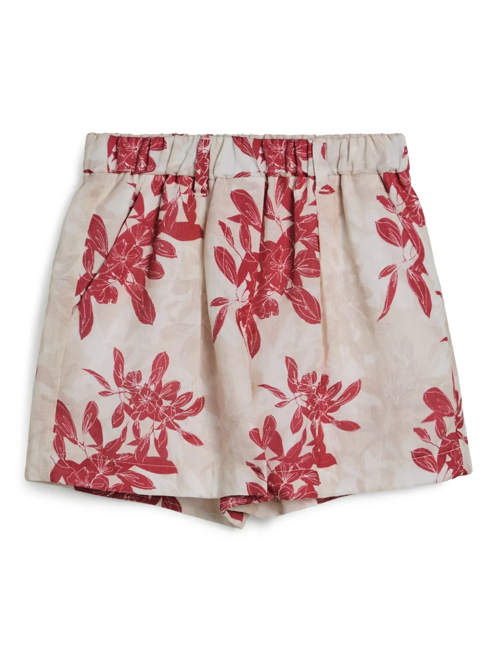 Brunello Cucinelli Kids Shorts met bloe print Roze