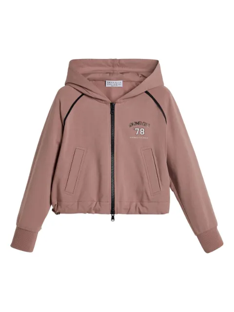 Brunello Cucinelli Kids lightweight French-terry hoodie