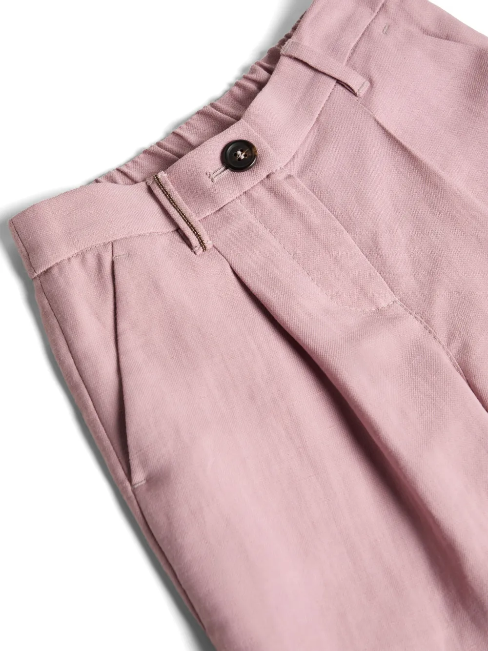 Brunello Cucinelli Kids Sartorial twill shorts Roze