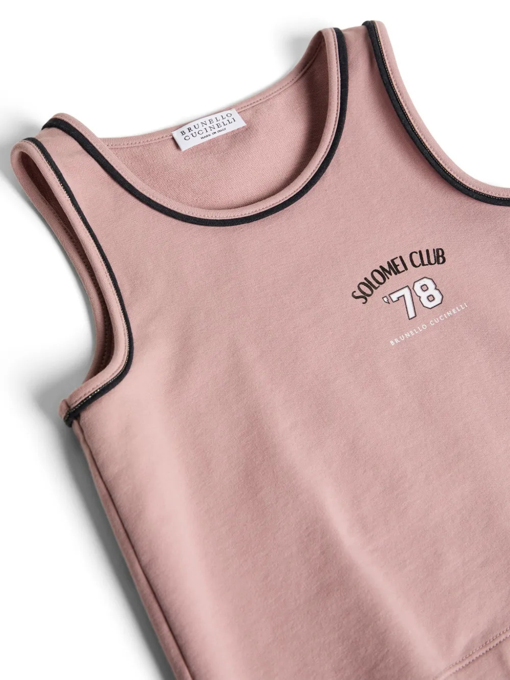 Brunello Cucinelli Kids Lichtgewicht badstof top Roze
