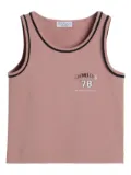 Brunello Cucinelli Kids lightweight French-terry top - Pink