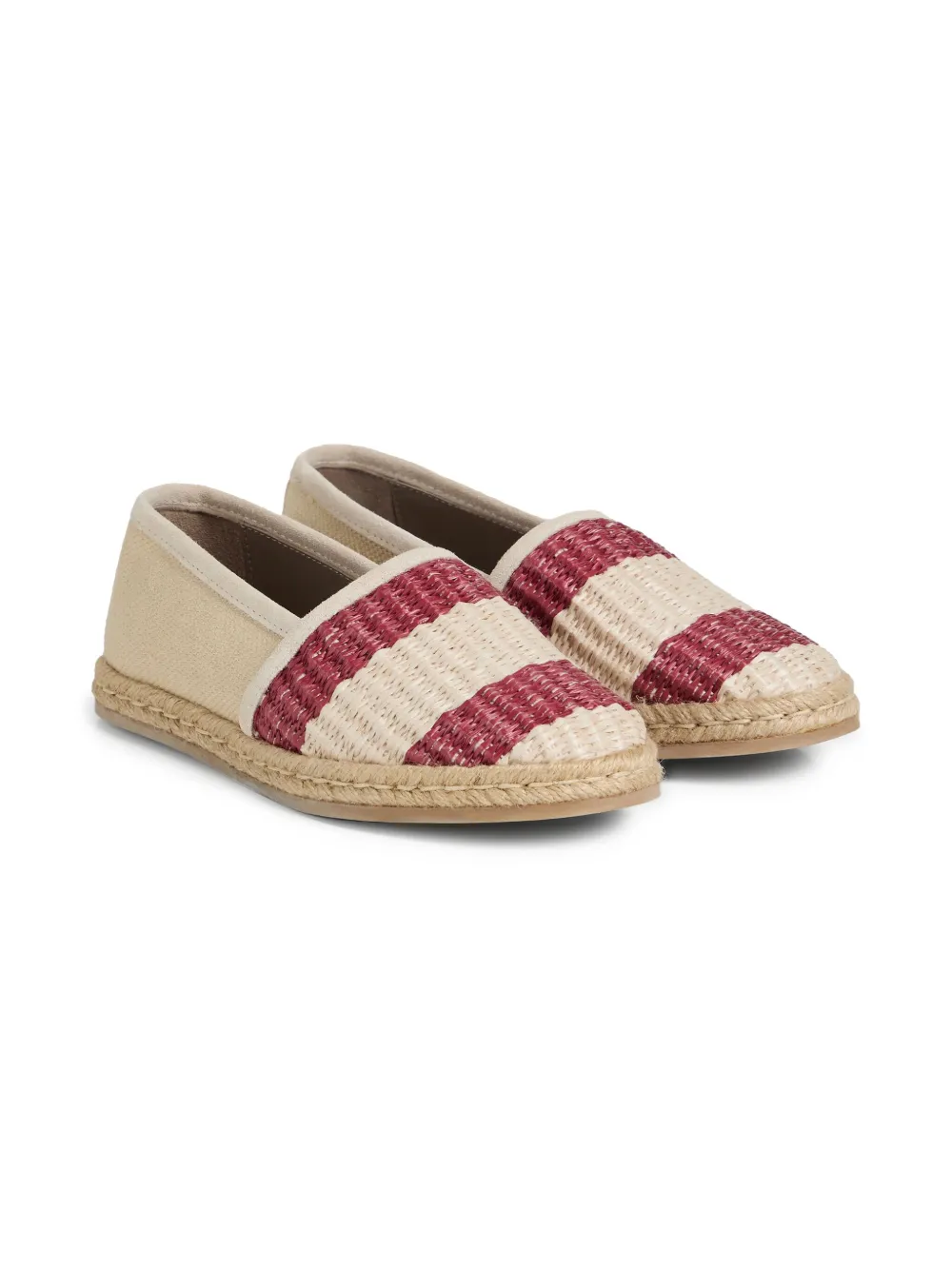 Brunello Cucinelli Kids canvas espadrilles Red