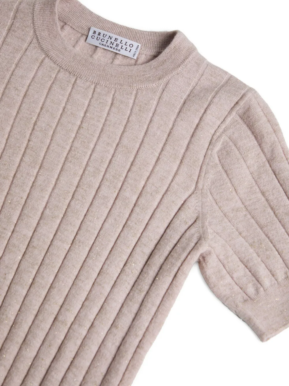 Brunello Cucinelli Kids T-shirt lavorata a maglia | Top | Image 3