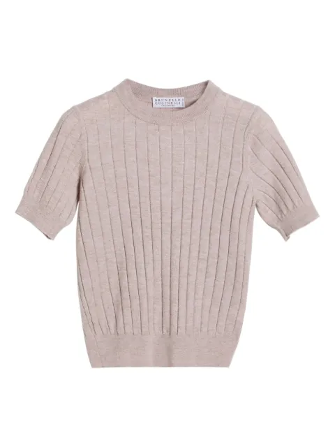 Brunello Cucinelli Kids تيشيرت منسوج