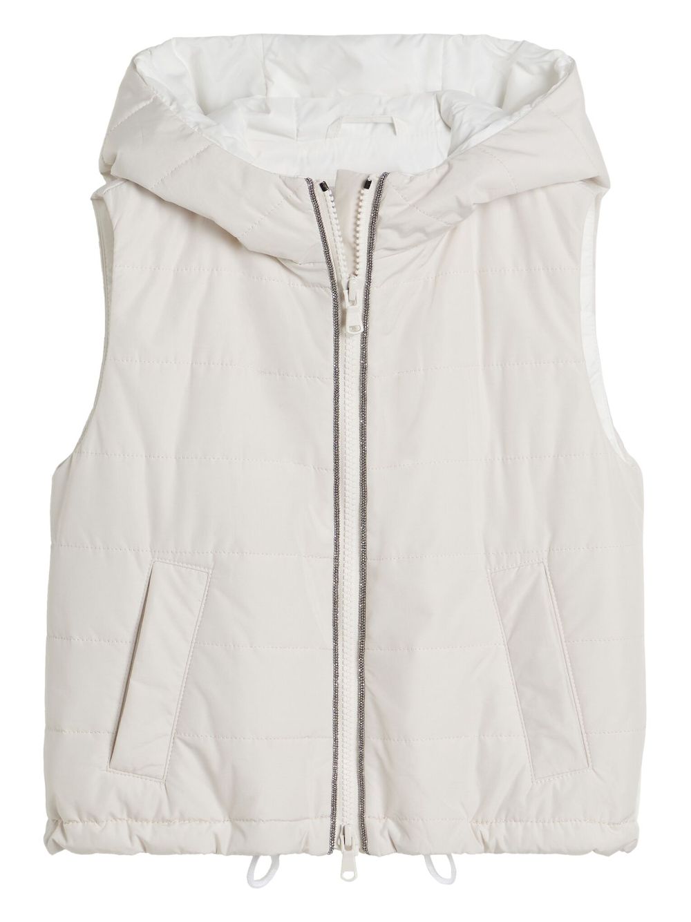 Brunello Cucinelli Kids Thermore® padding vest - White