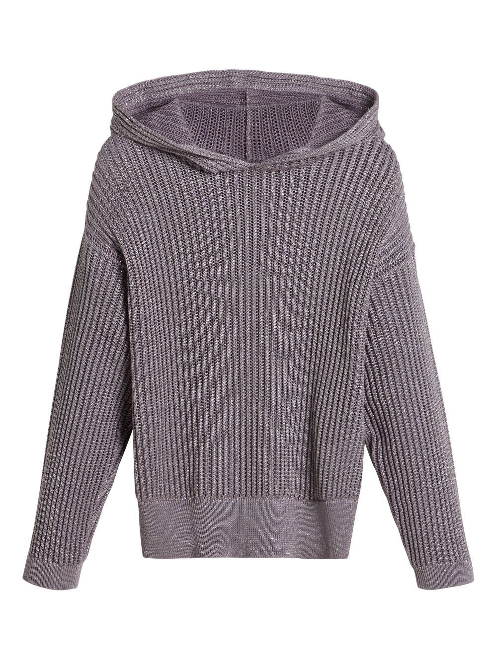 Brunello Cucinelli Kids jnitted hoodie - Purple