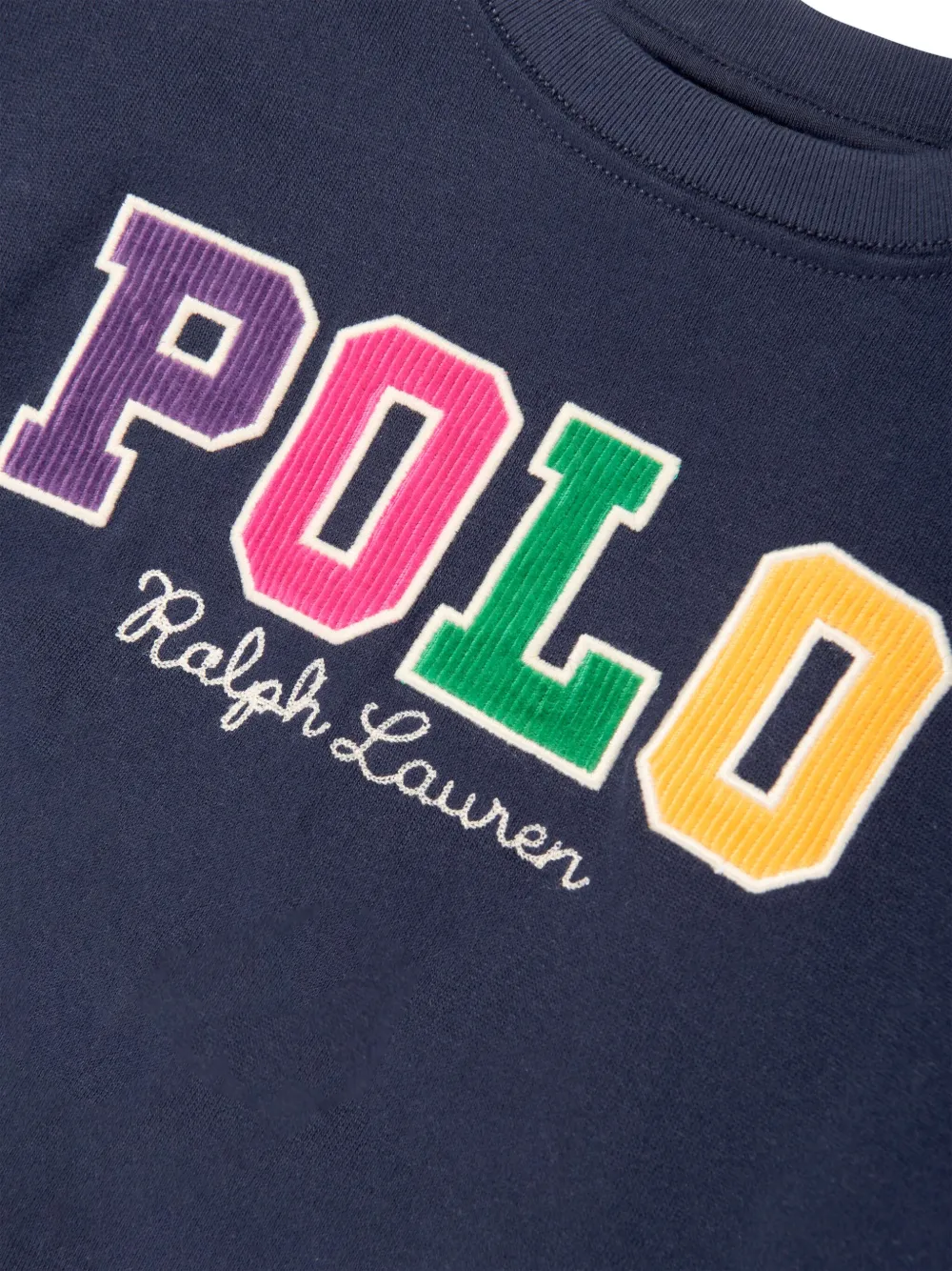 POLO RALPH LAUREN KIDS Ribfluwelen sweater Blauw