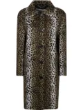 Blumarine leopard-print coat - Brown