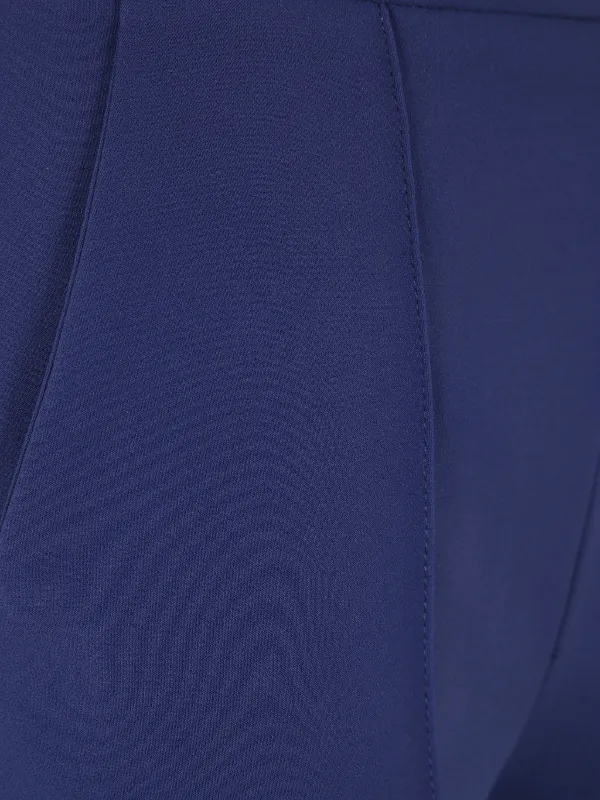 Elisabetta Franchi ロゴプレート パンツ | ブルー | FARFETCH JP