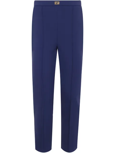 Elisabetta Franchi pantalones con placa del logo