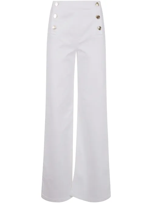 TWINSET jean évasé - Blanc - TWINSET - Modalova