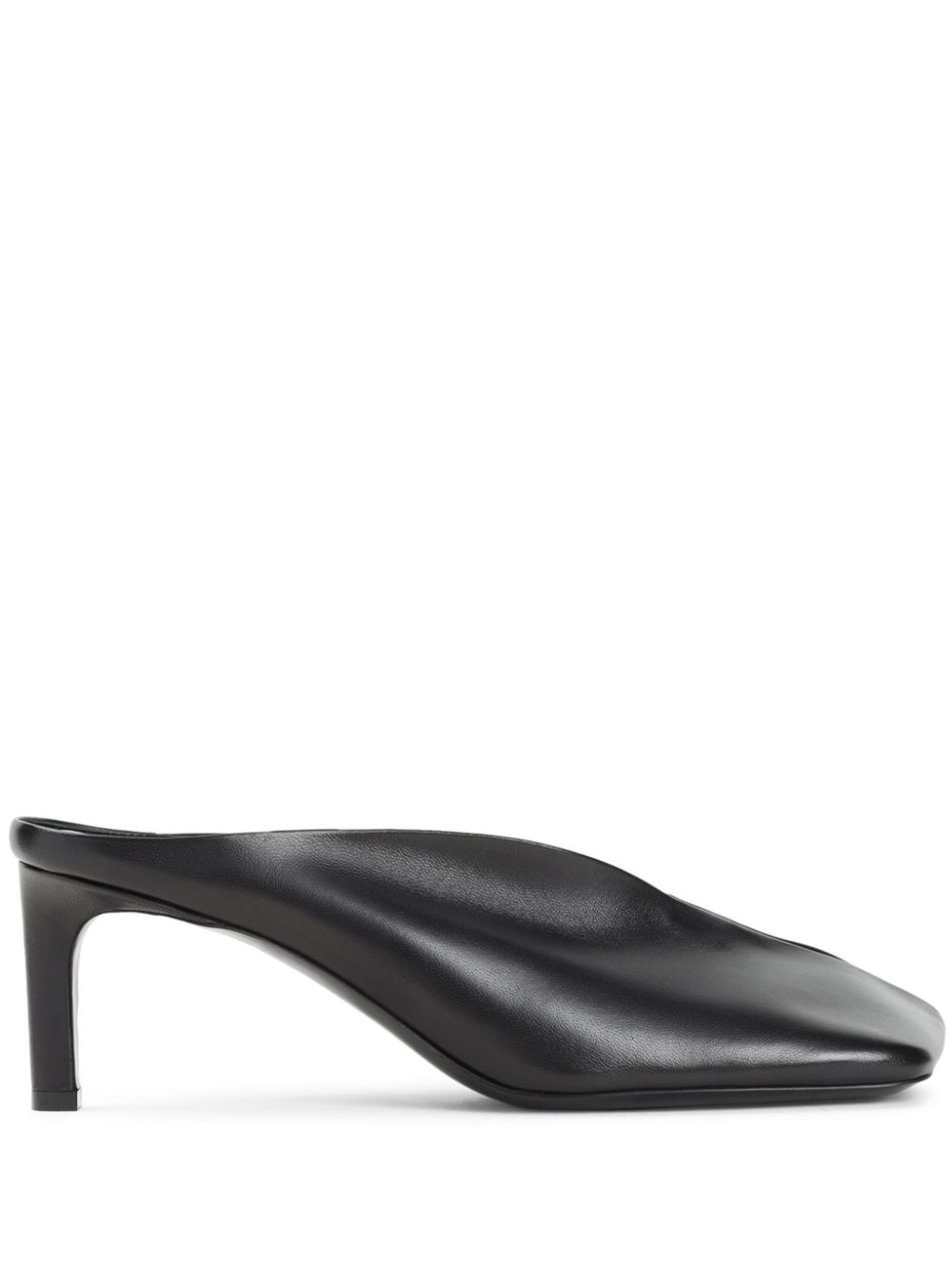 Jil Sander leather mules Black