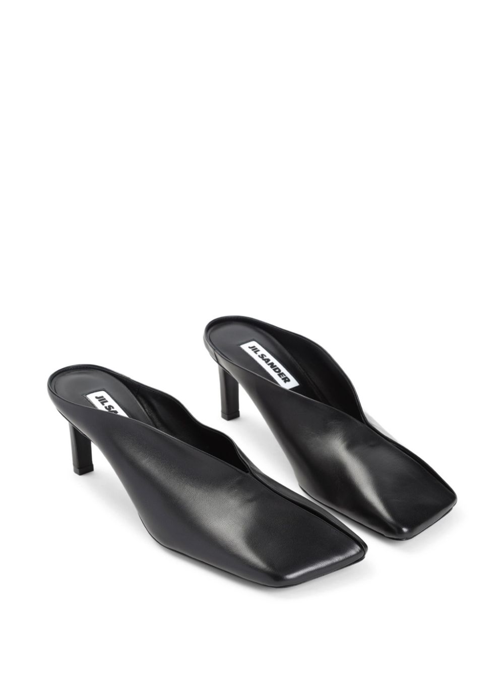 Jil Sander leather mules - Zwart