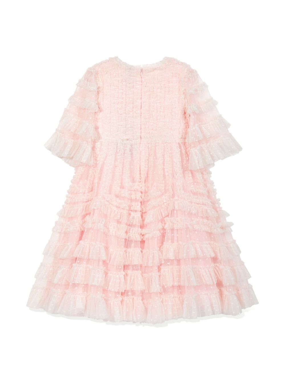 NEEDLE & THREAD KIDS ruffled dress - Pink