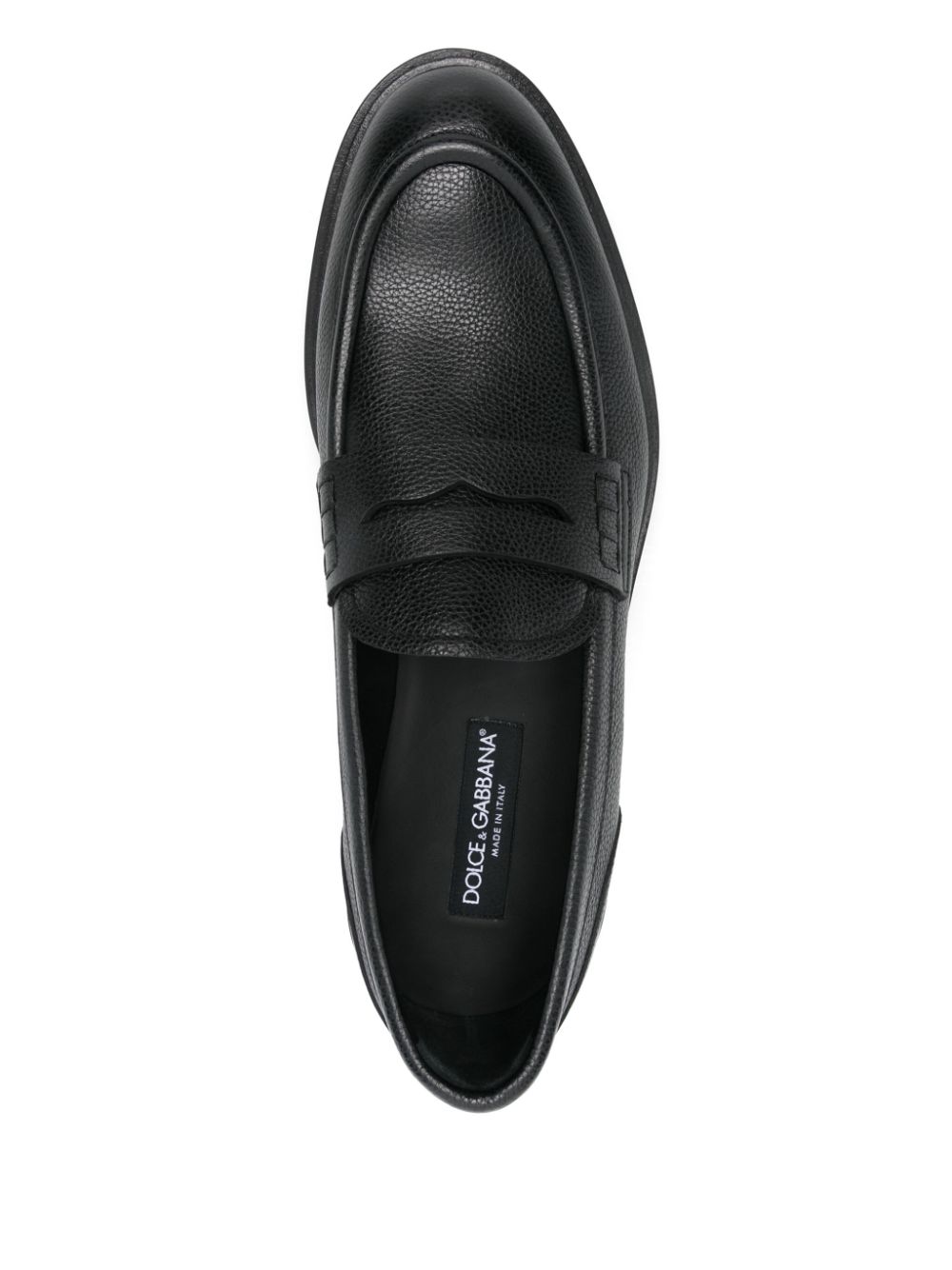 Dolce & Gabbana leather loafers Black