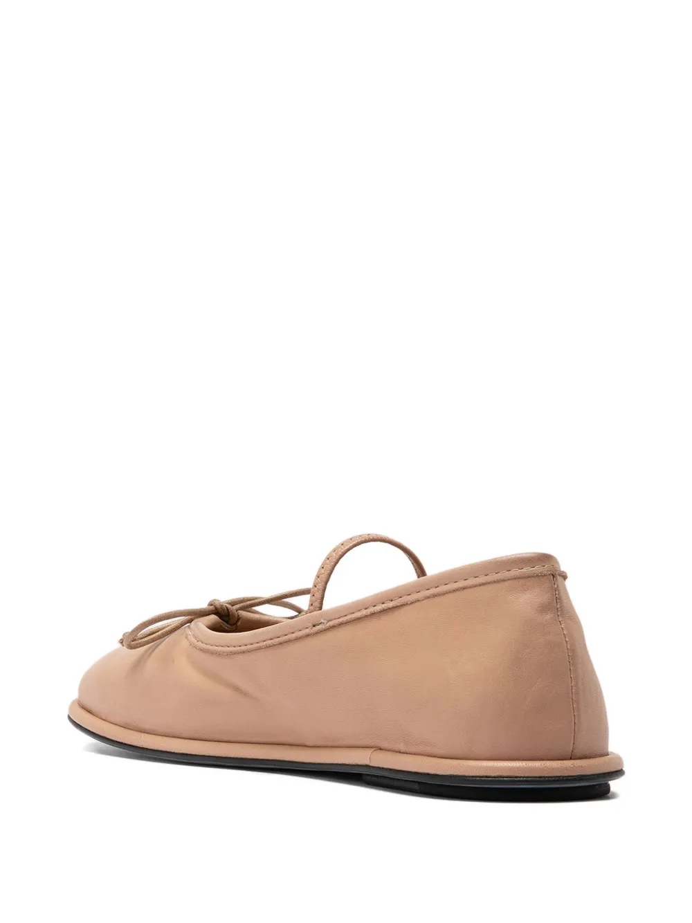 Officine Creative Bow-embellished Ballerina Shoes In Neutrals